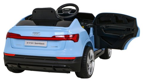 Audi E-Tron Sportback dla dzieci Niebieski + Pilot + Napęd 4x4 + Wolny Start + Radio MP3 + LED Audi E-Tron Sportback dla dzieci Niebieski + Pilot + Napęd 4x4 + Wolny Start + Radio MP3 + LED