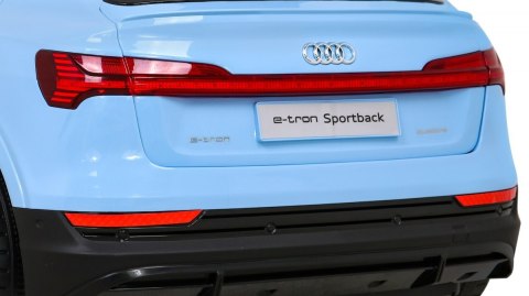 Audi E-Tron Sportback dla dzieci Niebieski + Pilot + Napęd 4x4 + Wolny Start + Radio MP3 + LED Audi E-Tron Sportback dla dzieci Niebieski + Pilot + Napęd 4x4 + Wolny Start + Radio MP3 + LED