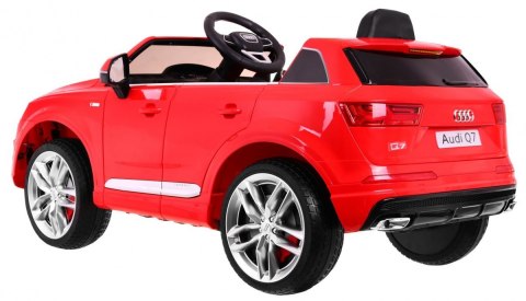 Audi Q7 Quattro S-Line na akumulator Czerwony + Pilot + Wolny Start + EVA + Radio MP3 LED Audi Q7 Quattro S-Line na akumulator Czerwony + Pilot + Wolny Start + EVA + Radio MP3 LED