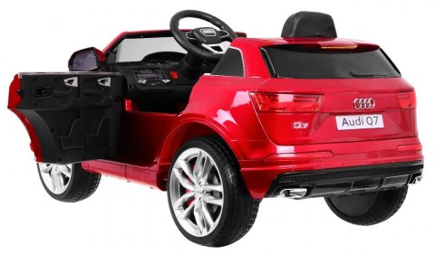 Audi Q7 Quattro S-Line na akumulator Lakier Czerwony + Pilot + Wolny Start + EVA + Radio MP3 Audi Q7 Quattro S-Line na akumulator Lakier Czerwony + Pilot + Wolny Start + EVA + Radio MP3