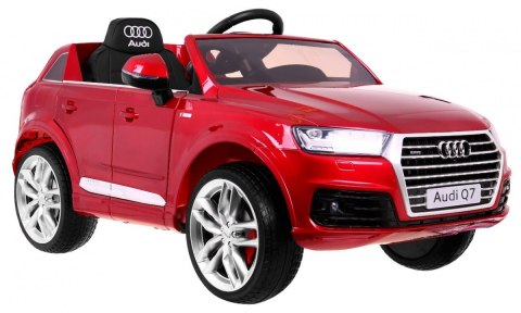 Audi Q7 Quattro S-Line na akumulator Lakier Czerwony + Pilot + Wolny Start + EVA + Radio MP3 Audi Q7 Quattro S-Line na akumulator Lakier Czerwony + Pilot + Wolny Start + EVA + Radio MP3
