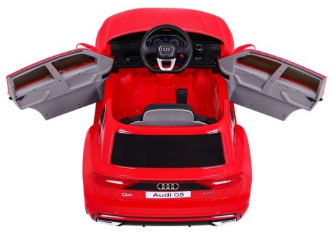 Audi Q8 Lift na akumulator dla dzieci Czerwony + Pilot + EVA + Wolny Start + MP3 USB + LED Audi Q8 Lift na akumulator dla dzieci Czerwony + Pilot + EVA + Wolny Start + MP3 USB + LED