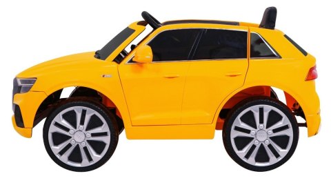 Audi Q8 Lift na akumulator dla dzieci Żółty + Pilot + EVA + Wolny Start + MP3 USB + LED Audi Q8 Lift na akumulator dla dzieci Żółty + Pilot + EVA + Wolny Start + MP3 USB + LED