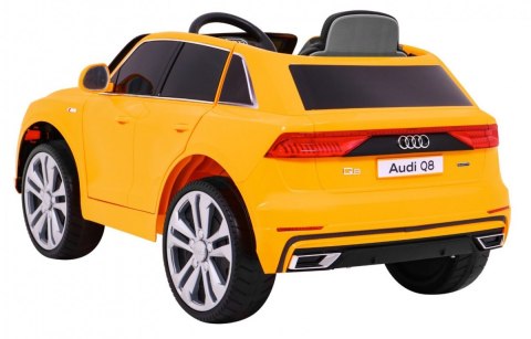 Audi Q8 Lift na akumulator dla dzieci Żółty + Pilot + EVA + Wolny Start + MP3 USB + LED Audi Q8 Lift na akumulator dla dzieci Żółty + Pilot + EVA + Wolny Start + MP3 USB + LED