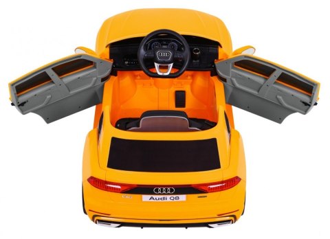 Audi Q8 Lift na akumulator dla dzieci Żółty + Pilot + EVA + Wolny Start + MP3 USB + LED Audi Q8 Lift na akumulator dla dzieci Żółty + Pilot + EVA + Wolny Start + MP3 USB + LED