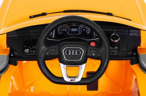 Audi Q8 Lift na akumulator dla dzieci Żółty + Pilot + EVA + Wolny Start + MP3 USB + LED Audi Q8 Lift na akumulator dla dzieci Żółty + Pilot + EVA + Wolny Start + MP3 USB + LED