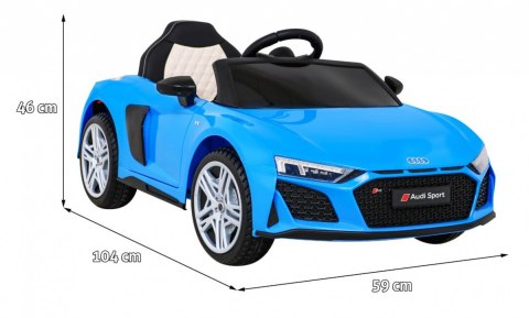Audi R8 LIFT Samochodzik na akumulator Niebieski + Pilot + Koła EVA + MP3 + LED Audi R8 LIFT Samochodzik na akumulator Niebieski + Pilot + Koła EVA + MP3 + LED