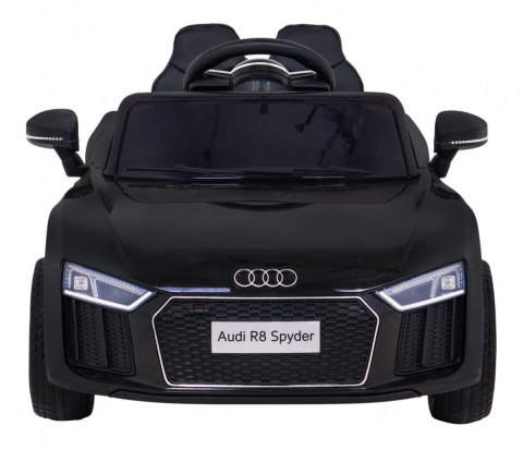 Audi R8 na akumulator dla dzieci Czarny + Pilot + EVA + Wolny Start + MP3 LED Audi R8 na akumulator dla dzieci Czarny + Pilot + EVA + Wolny Start + MP3 LED