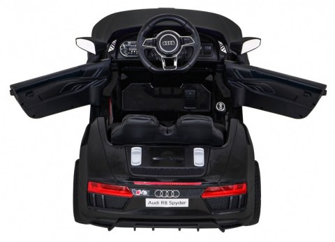 Audi R8 na akumulator dla dzieci Czarny + Pilot + EVA + Wolny Start + MP3 LED Audi R8 na akumulator dla dzieci Czarny + Pilot + EVA + Wolny Start + MP3 LED