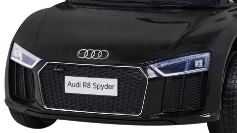 Audi R8 na akumulator dla dzieci Czarny + Pilot + EVA + Wolny Start + MP3 LED Audi R8 na akumulator dla dzieci Czarny + Pilot + EVA + Wolny Start + MP3 LED