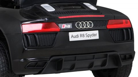 Audi R8 na akumulator dla dzieci Czarny + Pilot + EVA + Wolny Start + MP3 LED Audi R8 na akumulator dla dzieci Czarny + Pilot + EVA + Wolny Start + MP3 LED