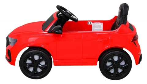 Audi RS Q8 Autko na akumulator Czerwony + Pilot + Wolny Start + EVA + LED + MP3 USB Audi RS Q8 Autko na akumulator Czerwony + Pilot + Wolny Start + EVA + LED + MP3 USB
