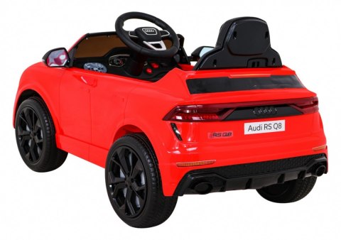 Audi RS Q8 Autko na akumulator Czerwony + Pilot + Wolny Start + EVA + LED + MP3 USB Audi RS Q8 Autko na akumulator Czerwony + Pilot + Wolny Start + EVA + LED + MP3 USB