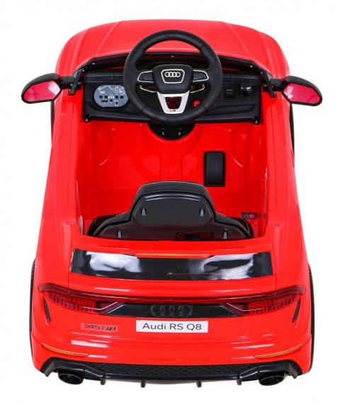 Audi RS Q8 Autko na akumulator Czerwony + Pilot + Wolny Start + EVA + LED + MP3 USB Audi RS Q8 Autko na akumulator Czerwony + Pilot + Wolny Start + EVA + LED + MP3 USB