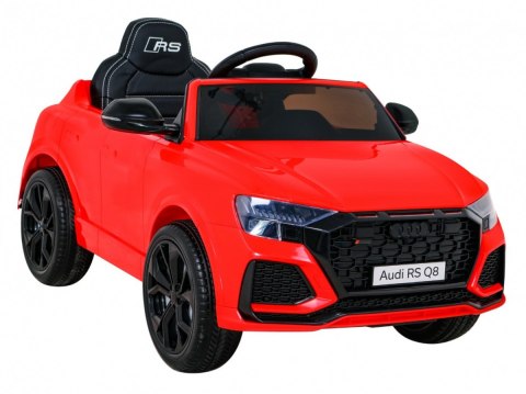 Audi RS Q8 Autko na akumulator Czerwony + Pilot + Wolny Start + EVA + LED + MP3 USB Audi RS Q8 Autko na akumulator Czerwony + Pilot + Wolny Start + EVA + LED + MP3 USB