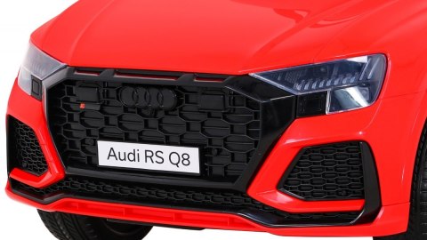 Audi RS Q8 Autko na akumulator Czerwony + Pilot + Wolny Start + EVA + LED + MP3 USB Audi RS Q8 Autko na akumulator Czerwony + Pilot + Wolny Start + EVA + LED + MP3 USB