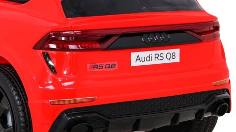 Audi RS Q8 Autko na akumulator Czerwony + Pilot + Wolny Start + EVA + LED + MP3 USB Audi RS Q8 Autko na akumulator Czerwony + Pilot + Wolny Start + EVA + LED + MP3 USB