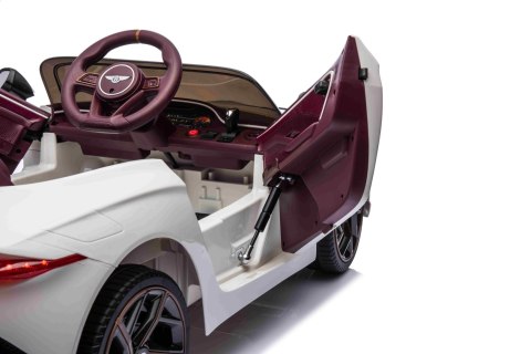 Autko Bentley Bacalar na akumulator dla dzieci Biały + Pilot + EVA + Wolny Start + Audio LED Autko Bentley Bacalar na akumulator dla dzieci Biały + Pilot + EVA + Wolny Start + Audio LED