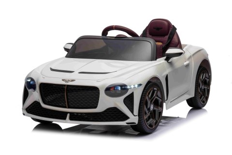 Autko Bentley Bacalar na akumulator dla dzieci Biały + Pilot + EVA + Wolny Start + Audio LED Autko Bentley Bacalar na akumulator dla dzieci Biały + Pilot + EVA + Wolny Start + Audio LED