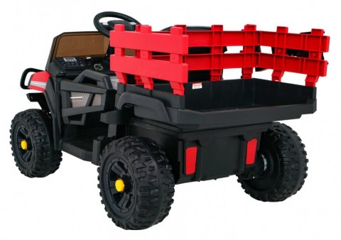Autko Farmer Pick-up dla dzieci Czerwony + Pilot + Bagażnik + Łopatka + EVA + MP3 LED Autko Farmer Pick-up dla dzieci Czerwony + Pilot + Bagażnik + Łopatka + EVA + MP3 LED