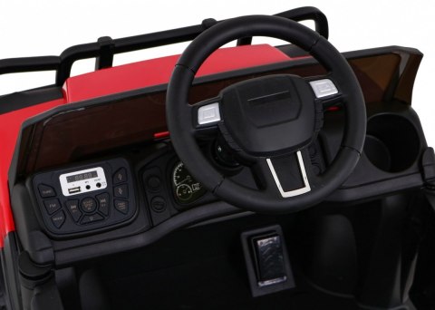 Autko Farmer Pick-up dla dzieci Czerwony + Pilot + Bagażnik + Łopatka + EVA + MP3 LED Autko Farmer Pick-up dla dzieci Czerwony + Pilot + Bagażnik + Łopatka + EVA + MP3 LED