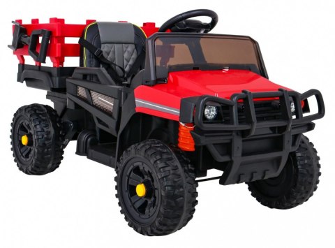 Autko Farmer Pick-up dla dzieci Czerwony + Pilot + Bagażnik + Łopatka + EVA + MP3 LED Autko Farmer Pick-up dla dzieci Czerwony + Pilot + Bagażnik + Łopatka + EVA + MP3 LED