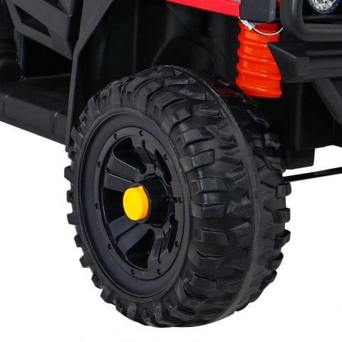 Autko Farmer Pick-up dla dzieci Czerwony + Pilot + Bagażnik + Łopatka + EVA + MP3 LED Autko Farmer Pick-up dla dzieci Czerwony + Pilot + Bagażnik + Łopatka + EVA + MP3 LED