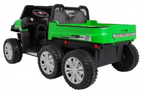 Autko Farmer Truck dla 2 dzieci Zielony + Napęd 4x4 + Pilot + Kiper + Audio LED Autko Farmer Truck dla 2 dzieci Zielony + Napęd 4x4 + Pilot + Kiper + Audio LED