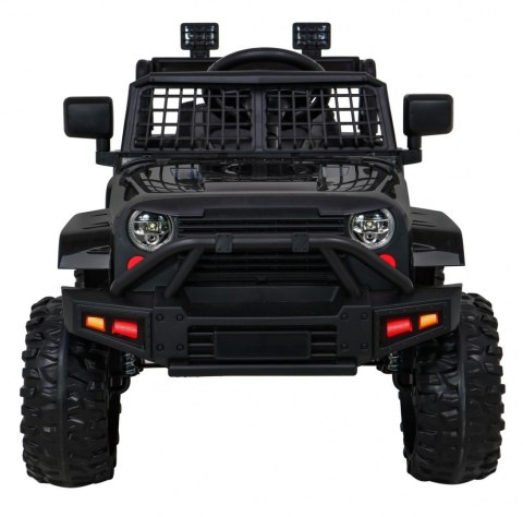 Autko Jeep Dark Night na akumulator dla dzieci Czarny + Wolny Start + EVA + Audio LED Autko Jeep Dark Night na akumulator dla dzieci Czarny + Wolny Start + EVA + Audio LED