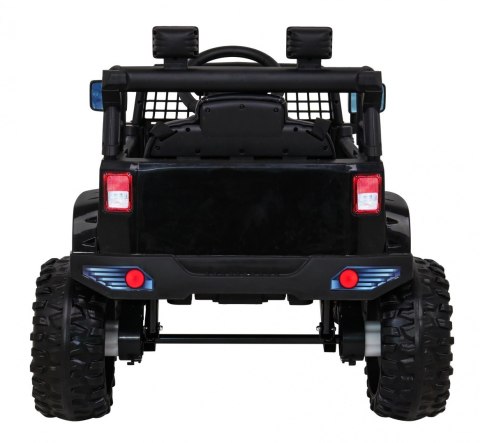 Autko Jeep Dark Night na akumulator dla dzieci Czarny + Wolny Start + EVA + Audio LED Autko Jeep Dark Night na akumulator dla dzieci Czarny + Wolny Start + EVA + Audio LED