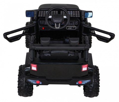 Autko Jeep Dark Night na akumulator dla dzieci Czarny + Wolny Start + EVA + Audio LED Autko Jeep Dark Night na akumulator dla dzieci Czarny + Wolny Start + EVA + Audio LED