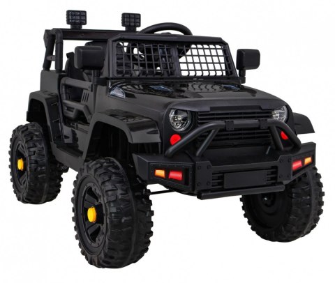 Autko Jeep Dark Night na akumulator dla dzieci Czarny + Wolny Start + EVA + Audio LED Autko Jeep Dark Night na akumulator dla dzieci Czarny + Wolny Start + EVA + Audio LED