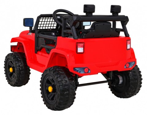 Autko Jeep Dark Night na akumulator dla dzieci Czerwony + Wolny Start + EVA + Audio LED Autko Jeep Dark Night na akumulator dla dzieci Czerwony + Wolny Start + EVA + Audio LED