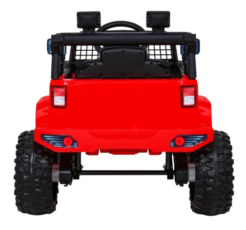 Autko Jeep Dark Night na akumulator dla dzieci Czerwony + Wolny Start + EVA + Audio LED Autko Jeep Dark Night na akumulator dla dzieci Czerwony + Wolny Start + EVA + Audio LED