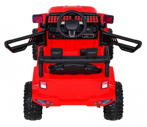 Autko Jeep Dark Night na akumulator dla dzieci Czerwony + Wolny Start + EVA + Audio LED Autko Jeep Dark Night na akumulator dla dzieci Czerwony + Wolny Start + EVA + Audio LED
