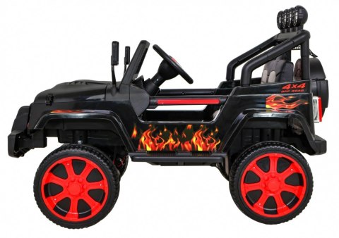 Autko terenowe Raptor Drifter Płomienie + Pilot + Napęd 4x4 + Schowek + Wolny Start + MP3 LED Autko terenowe Raptor Drifter Płomienie + Pilot + Napęd 4x4 + Schowek + Wolny Start + MP3 LED