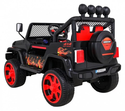Autko terenowe Raptor Drifter Płomienie + Pilot + Napęd 4x4 + Schowek + Wolny Start + MP3 LED Autko terenowe Raptor Drifter Płomienie + Pilot + Napęd 4x4 + Schowek + Wolny Start + MP3 LED
