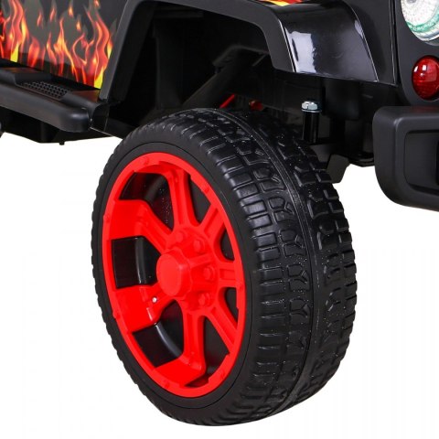 Autko terenowe Raptor Drifter Płomienie + Pilot + Napęd 4x4 + Schowek + Wolny Start + MP3 LED Autko terenowe Raptor Drifter Płomienie + Pilot + Napęd 4x4 + Schowek + Wolny Start + MP3 LED