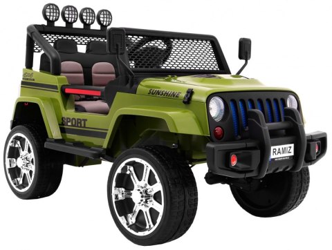 Autko terenowe Raptor Drifter Zielony + Pilot + Napęd 4x4 + Schowek + Wolny Start + MP3 LED Autko terenowe Raptor Drifter Zielony + Pilot + Napęd 4x4 + Schowek + Wolny Start + MP3 LED