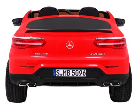 Auto Mercedes GLC 63S dla dzieci Czerwony + Napęd 4x4 + MP4 + LED + Ekoskóra + Wolny Start + EVA Auto Mercedes GLC 63S dla dzieci Czerwony + Napęd 4x4 + MP4 + LED + Ekoskóra + Wolny Start + EVA