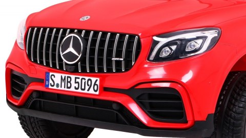 Auto Mercedes GLC 63S dla dzieci Czerwony + Napęd 4x4 + MP4 + LED + Ekoskóra + Wolny Start + EVA Auto Mercedes GLC 63S dla dzieci Czerwony + Napęd 4x4 + MP4 + LED + Ekoskóra + Wolny Start + EVA