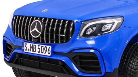 Auto Mercedes GLC 63S dla dzieci Niebieski + Napęd 4x4 + MP4 + LED + Ekoskóra + Wolny Start + EVA Auto Mercedes GLC 63S dla dzieci Niebieski + Napęd 4x4 + MP4 + LED + Ekoskóra + Wolny Start + EVA