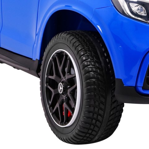 Auto Mercedes GLC 63S dla dzieci Niebieski + Napęd 4x4 + MP4 + LED + Ekoskóra + Wolny Start + EVA Auto Mercedes GLC 63S dla dzieci Niebieski + Napęd 4x4 + MP4 + LED + Ekoskóra + Wolny Start + EVA