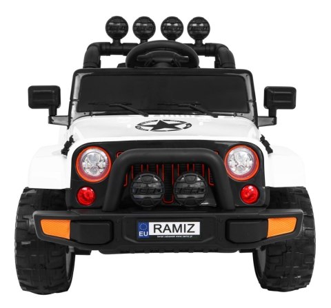 Auto Terenowe Full Time 4WD dla dzieci Biały + Napęd 4x4 + Pilot + Audio LED + Schowek Auto Terenowe Full Time 4WD dla dzieci Biały + Napęd 4x4 + Pilot + Audio LED + Schowek