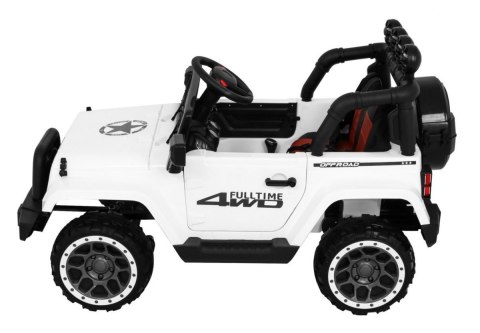 Auto Terenowe Full Time 4WD dla dzieci Biały + Napęd 4x4 + Pilot + Audio LED + Schowek Auto Terenowe Full Time 4WD dla dzieci Biały + Napęd 4x4 + Pilot + Audio LED + Schowek