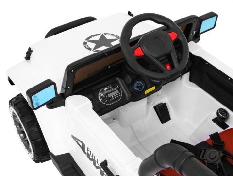 Auto Terenowe Full Time 4WD dla dzieci Biały + Napęd 4x4 + Pilot + Audio LED + Schowek Auto Terenowe Full Time 4WD dla dzieci Biały + Napęd 4x4 + Pilot + Audio LED + Schowek