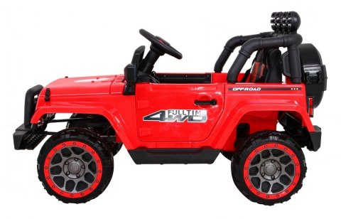 Auto Terenowe Full Time 4WD dla dzieci Czerwony + Napęd 4x4 + Pilot + Audio LED + Schowek Auto Terenowe Full Time 4WD dla dzieci Czerwony + Napęd 4x4 + Pilot + Audio LED + Schowek