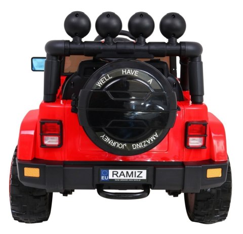 Auto Terenowe Full Time 4WD dla dzieci Czerwony + Napęd 4x4 + Pilot + Audio LED + Schowek Auto Terenowe Full Time 4WD dla dzieci Czerwony + Napęd 4x4 + Pilot + Audio LED + Schowek