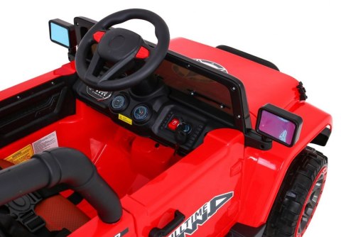 Auto Terenowe Full Time 4WD dla dzieci Czerwony + Napęd 4x4 + Pilot + Audio LED + Schowek Auto Terenowe Full Time 4WD dla dzieci Czerwony + Napęd 4x4 + Pilot + Audio LED + Schowek