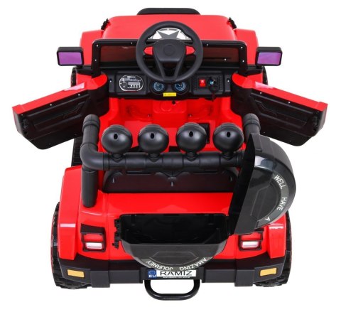 Auto Terenowe Full Time 4WD dla dzieci Czerwony + Napęd 4x4 + Pilot + Audio LED + Schowek Auto Terenowe Full Time 4WD dla dzieci Czerwony + Napęd 4x4 + Pilot + Audio LED + Schowek